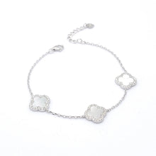 Load image into Gallery viewer, 3 Floral Mother of Pearl Bracelet

