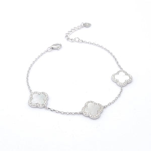 3 Floral Mother of Pearl Bracelet