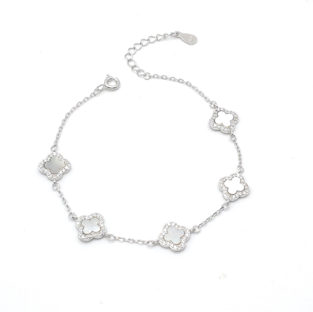 Floral Mother of Pearl Bracelet