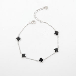5 Agate Floral Bracelet