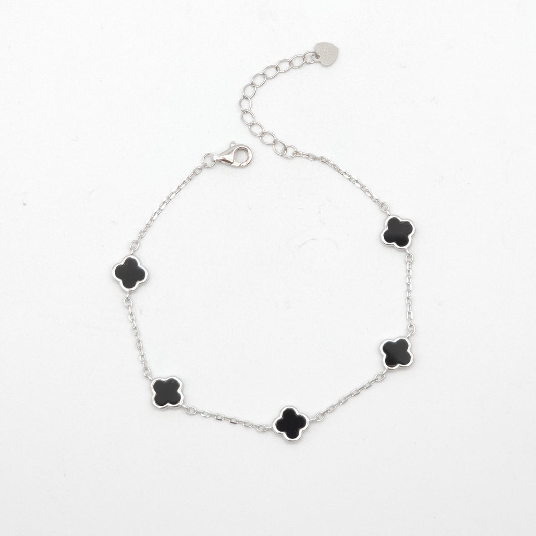 5 Agate Floral Bracelet