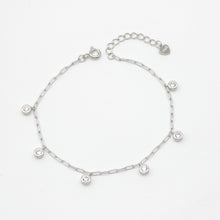 Load image into Gallery viewer, Link Cubic Zirconia Dangle Bracelet
