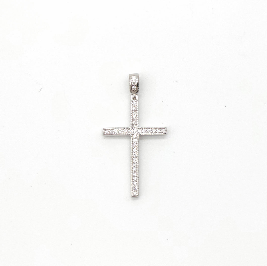 Cubic Zirconia Cross Pendant