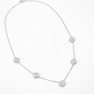 Mother of Pearl Floral Double-sided Necklace