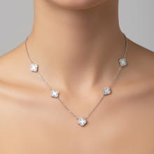 Load image into Gallery viewer, Mother of Pearl Floral Double-sided Necklace

