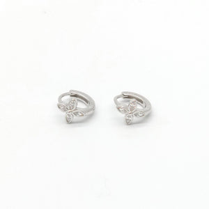 Floral Huggies Earrings