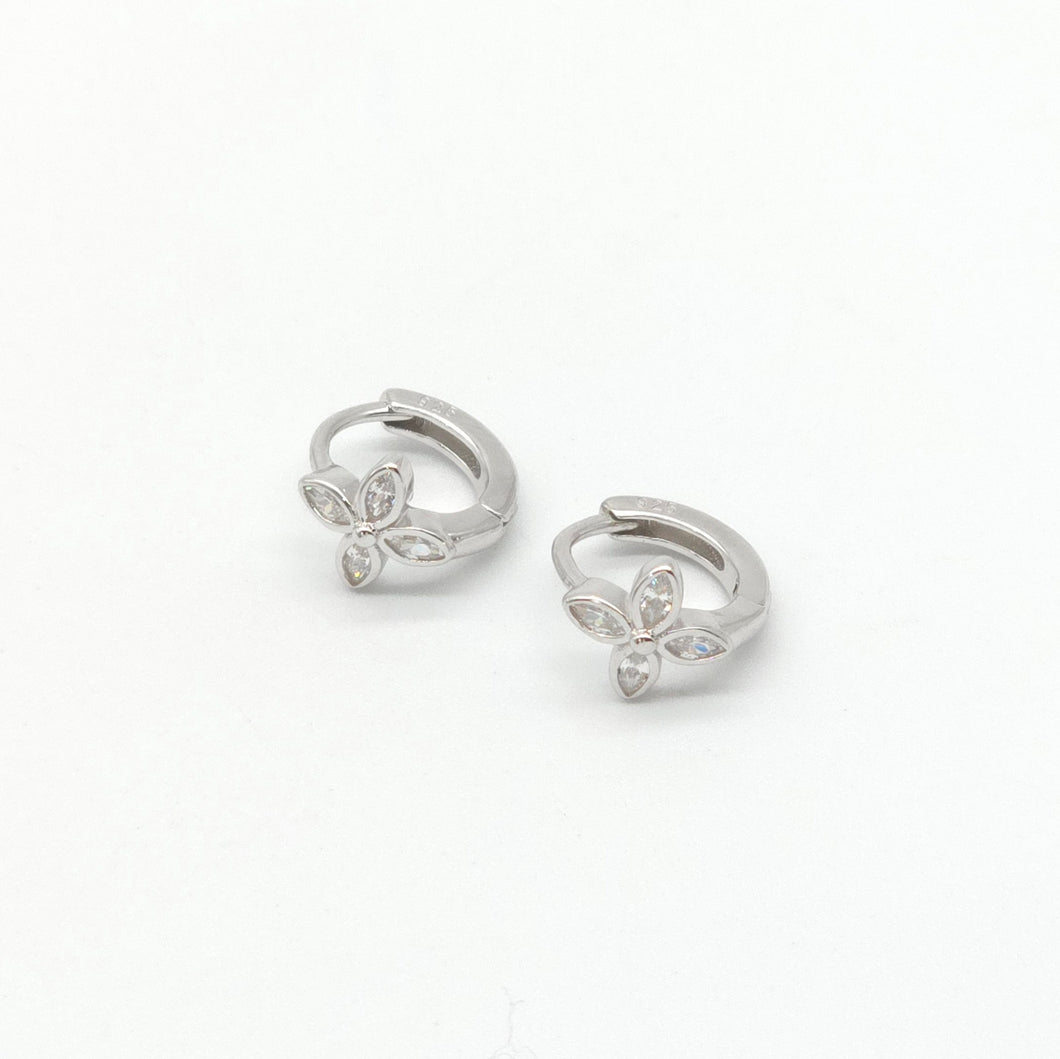 Floral Huggies Earrings