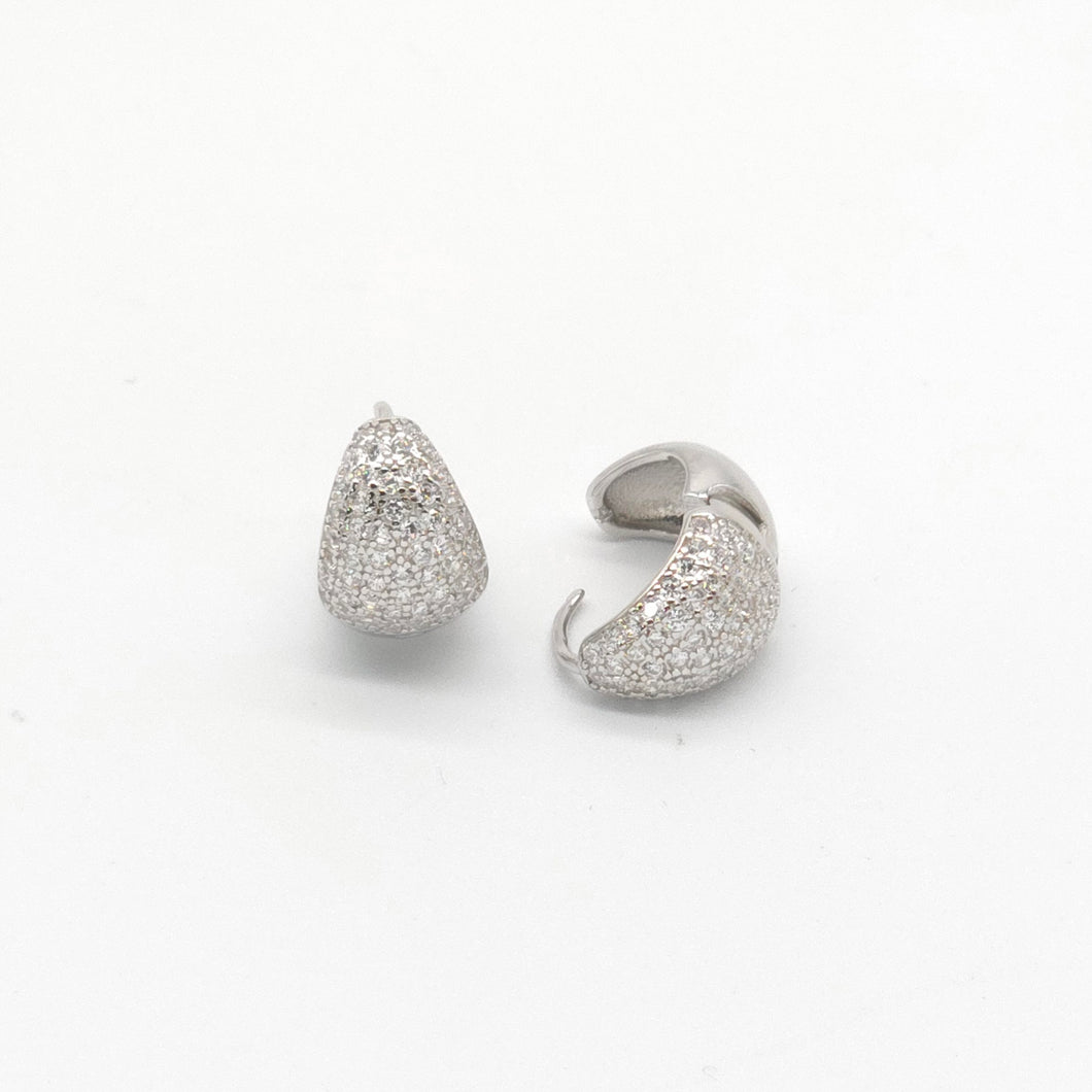 Teardrop Huggie Earrings