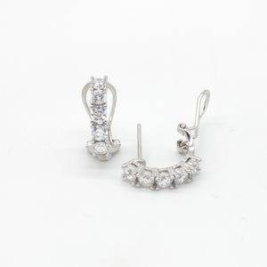 Pave Hoop Earrings