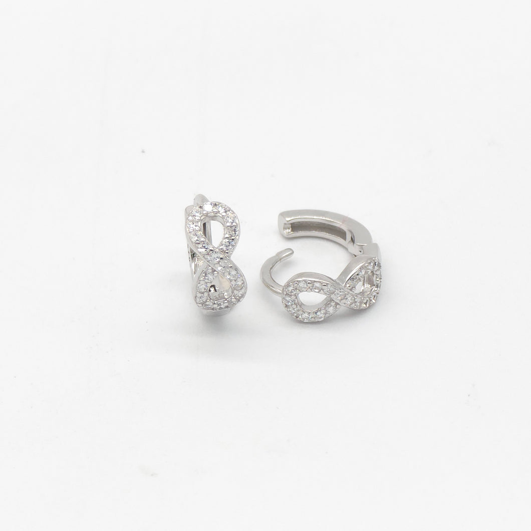 Infinity Huggie Earrings