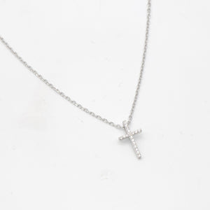 Cubic Zirconia Cross Necklace