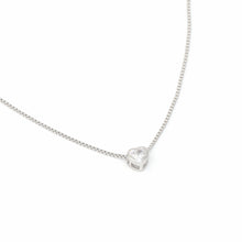 Load image into Gallery viewer, Box Chain Cz Heart Necklace
