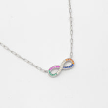 Load image into Gallery viewer, Multicolor Infinity Link Necklace
