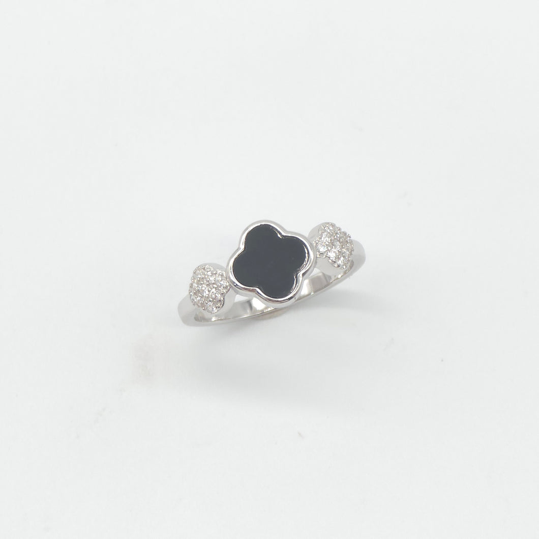 Agate Floral Ring