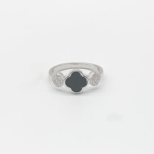Agate Floral Ring