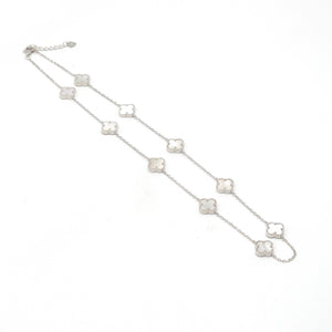 10 Clover Mother of Pearl Necklace