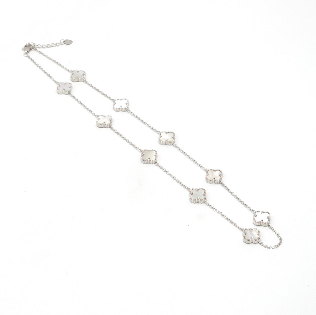 10 Clover Mother of Pearl Necklace