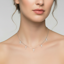 Load image into Gallery viewer, 5 Cross Necklace
