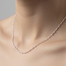 Load image into Gallery viewer, Sterling Silver Ball and Snake Chain Necklace
