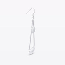 Load image into Gallery viewer, Sterling Silver Oval Shapes Dangle Earrings
