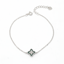 Load image into Gallery viewer, Malachite Floral Bracelet
