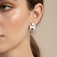 Load image into Gallery viewer, Sterling Silver Elegant Stud Earrings

