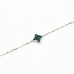 Malachite Floral Bracelet