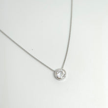 Load image into Gallery viewer, Solitaire Cubic Zirconia Necklace
