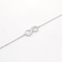 Load image into Gallery viewer, Infinity Cubic Zirconia Bracelet
