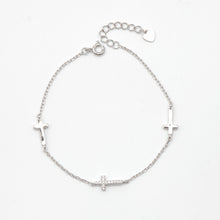 Load image into Gallery viewer, The 3 Cross Bracelet
