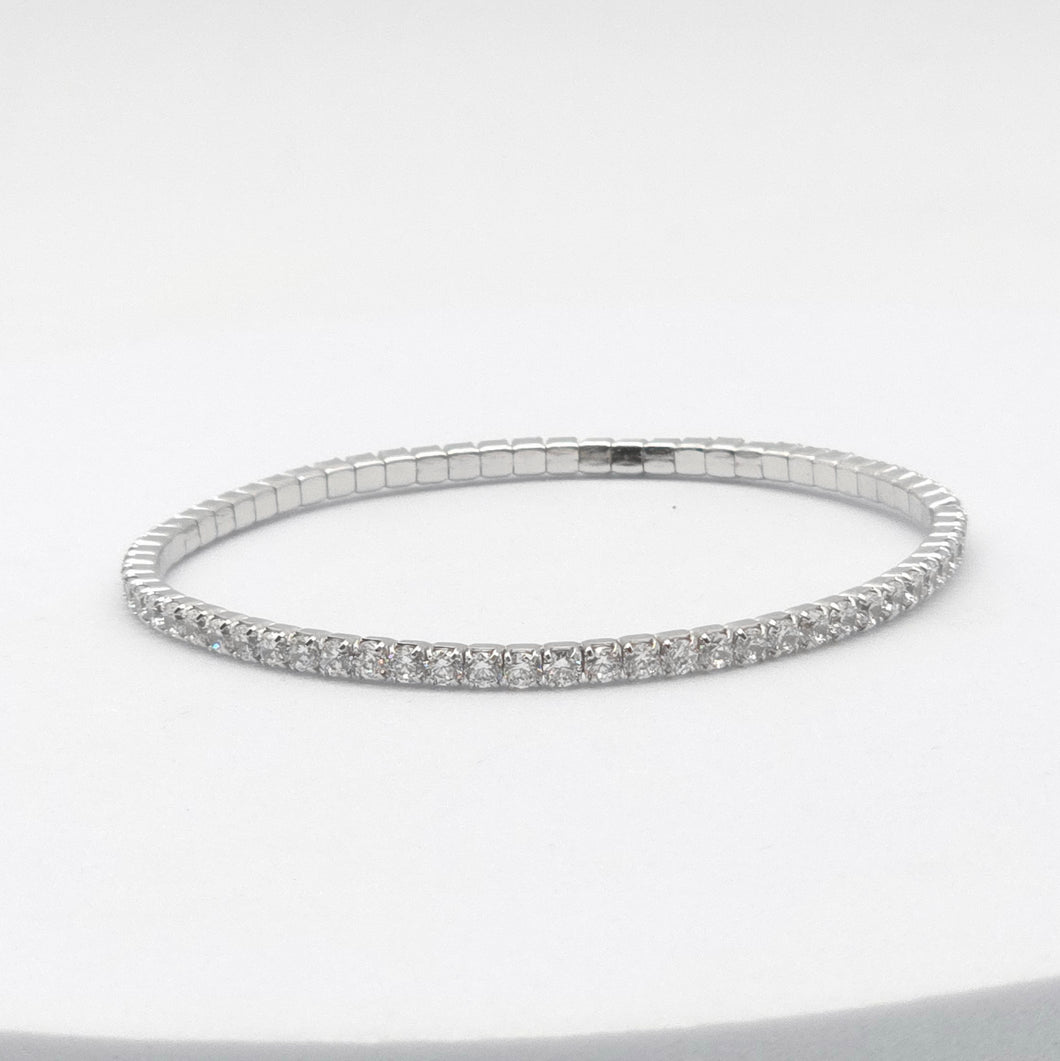 Cubic Zirconia Stretchy Bracelet